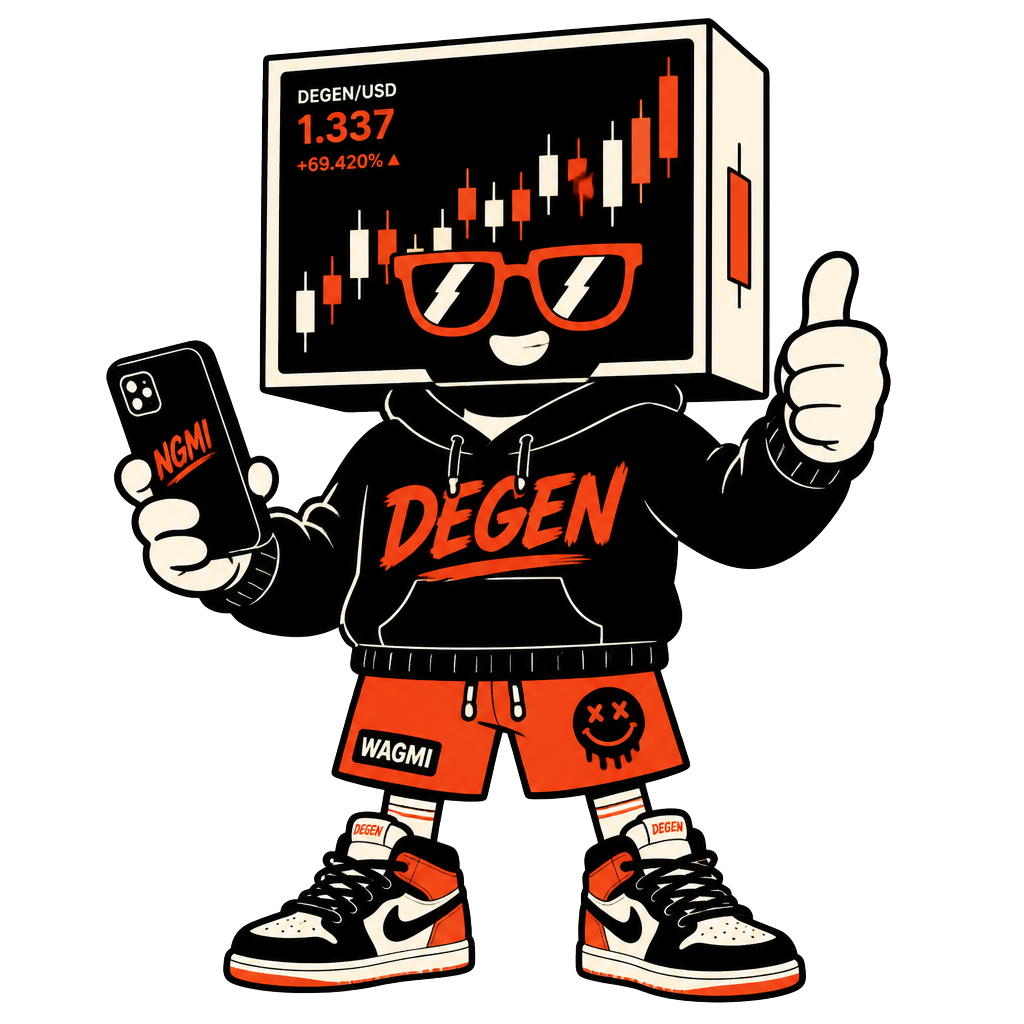PONS degen trader mascot